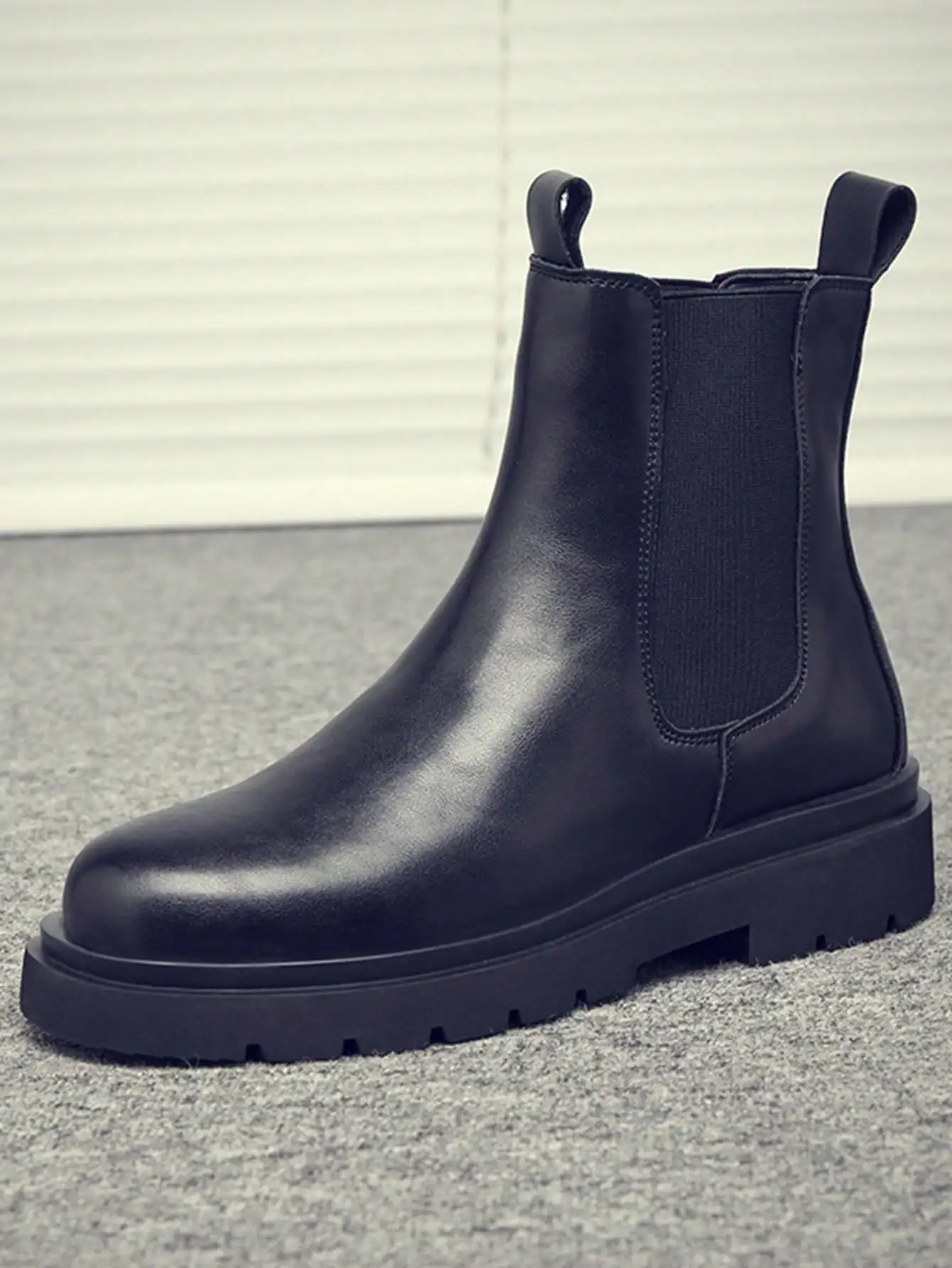 Men's Double Elastic Chelsea Boots