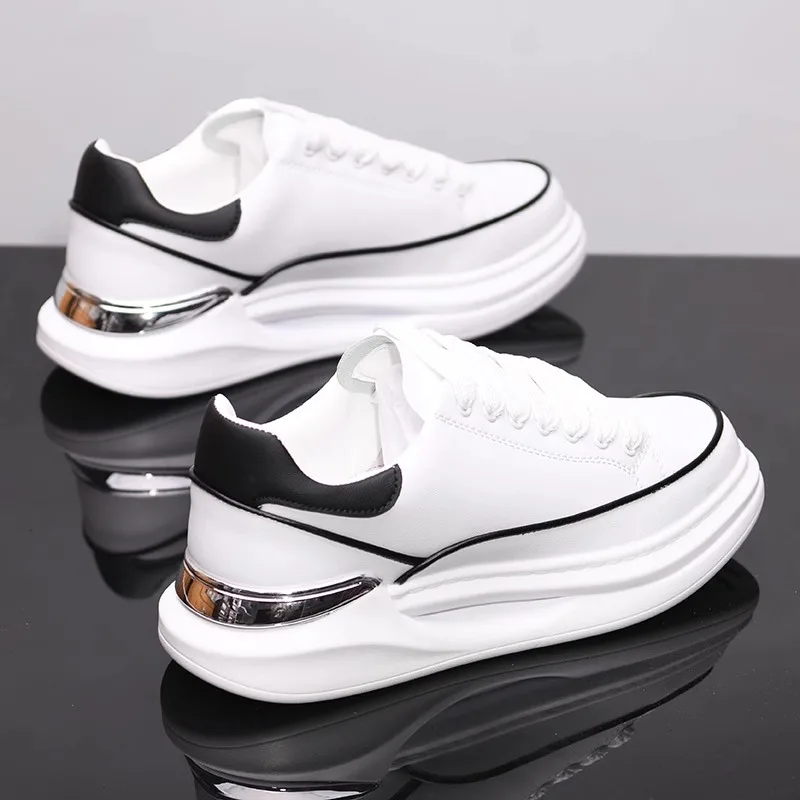 Brand men's shoes 2025 autumn lace-up couples casual sports shoes trendy sneakers luxury sports tennis shoes running shoes