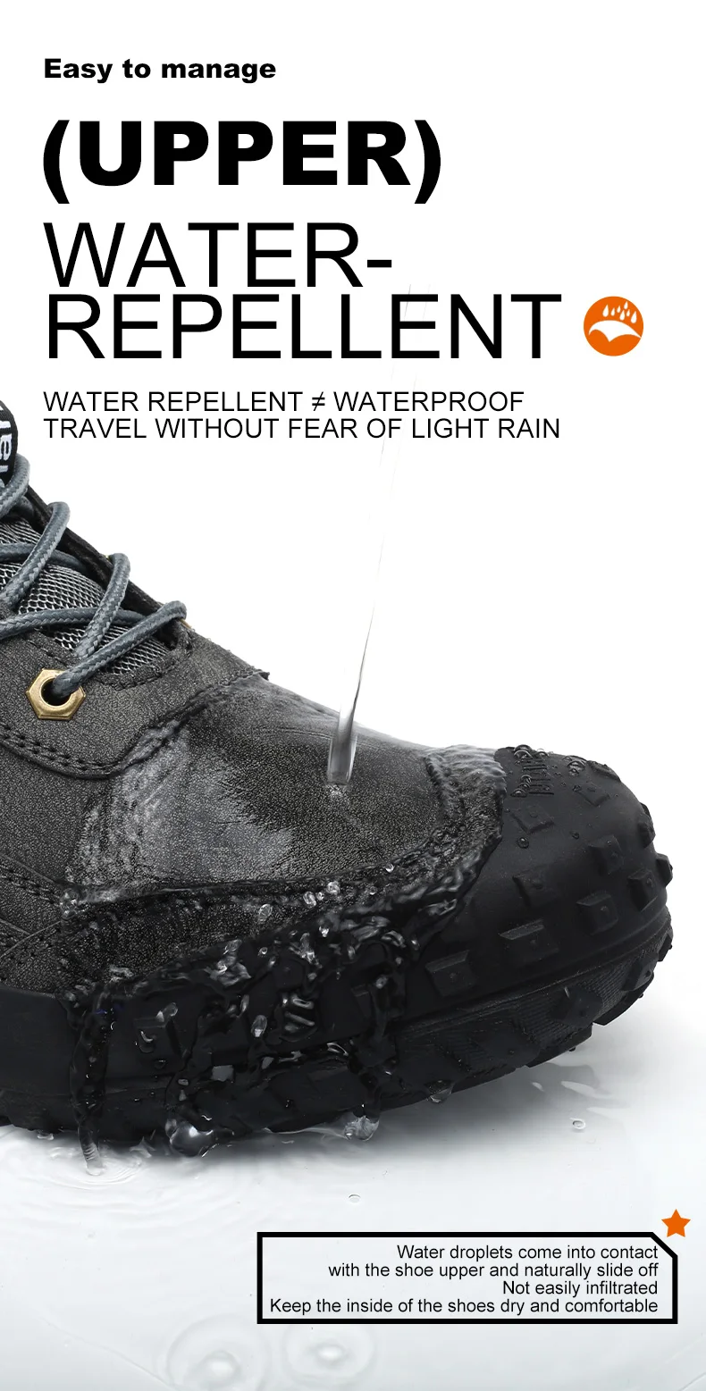 Dian Sen Men's Steel-Toed Safety Shoes With Anti-smash , Anti-Puncture And Anti-Slip Soles, Fashionable Industrial Work Shoes