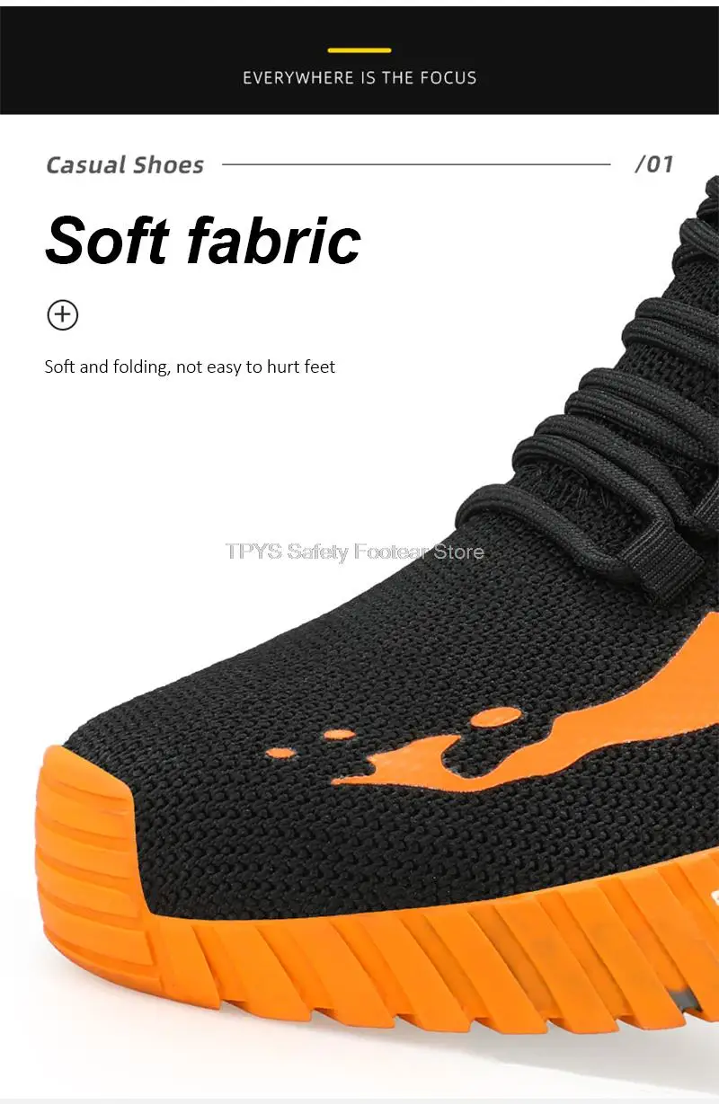 High Top Safety Shoes Men Steel Toe Work Shoes Men Anti-Puncture Safety Shoes Woman Work Safety Boots Man Indestructible Shoes