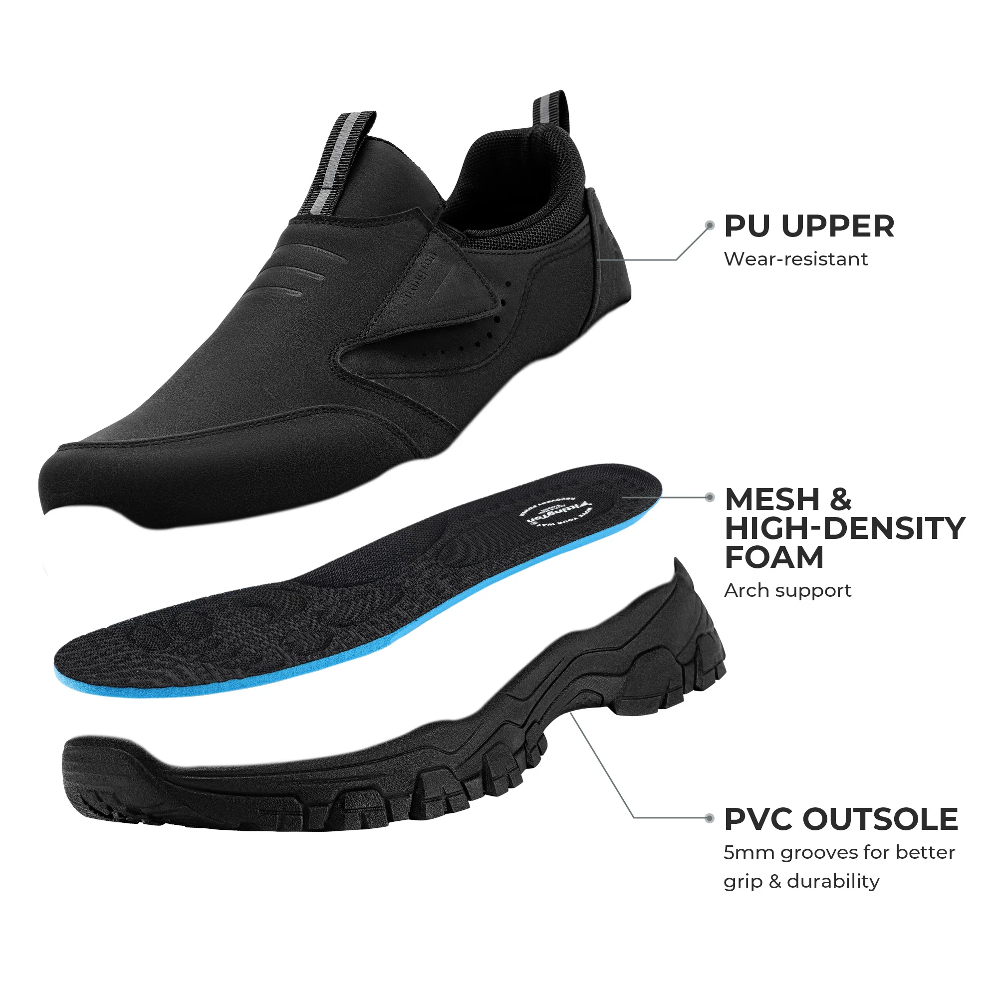 Fittington New Fashion Outdoor Men‘s Shoes Walking Shoes Wear Resisting Casual Sneakers Trekking Easy  to  Wear Footwear
