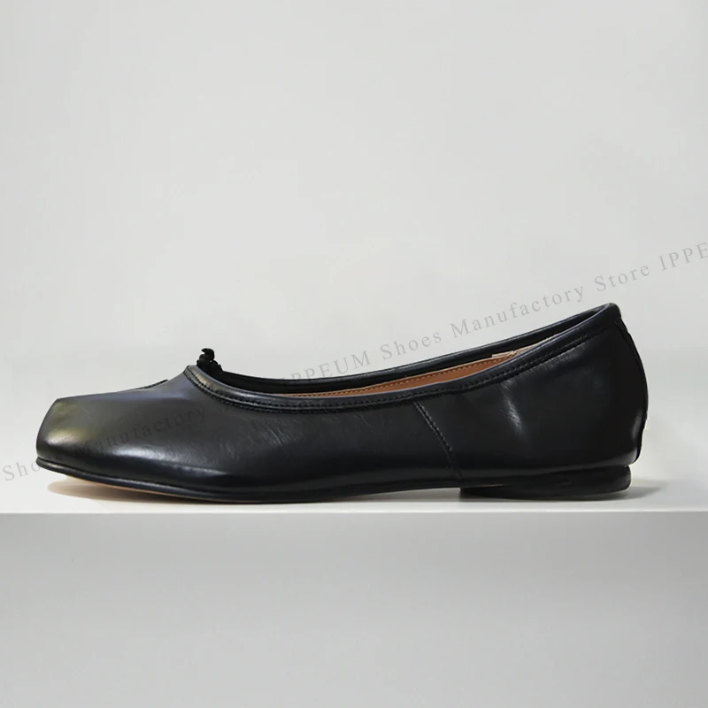 IPPEUM Tabi Footwear Shoes For Women 2026 New Fashion 36-44 Plus Size Ballet Flats Shoes With Split Toe