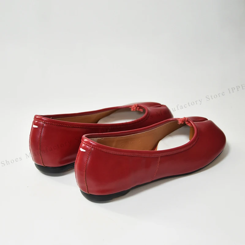 IPPEUM Tabi Footwear Shoes For Women 2026 New Fashion 36-44 Plus Size Ballet Flats Shoes With Split Toe
