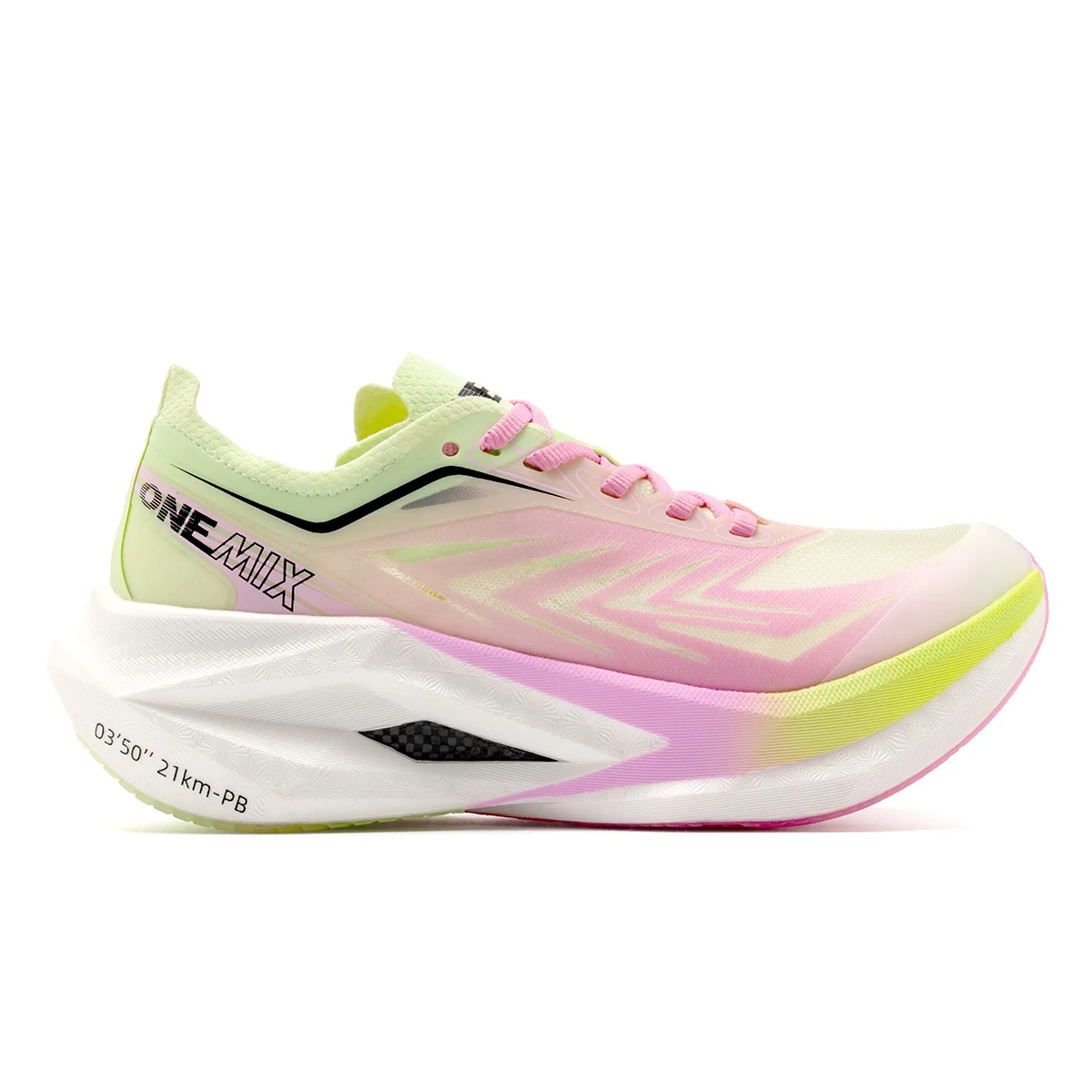 ONEMIX Running Shoes Men Women Sneakers Full Palm Carbon Board Professional Shock Absorbing Breathable Elastic Sports Shoe