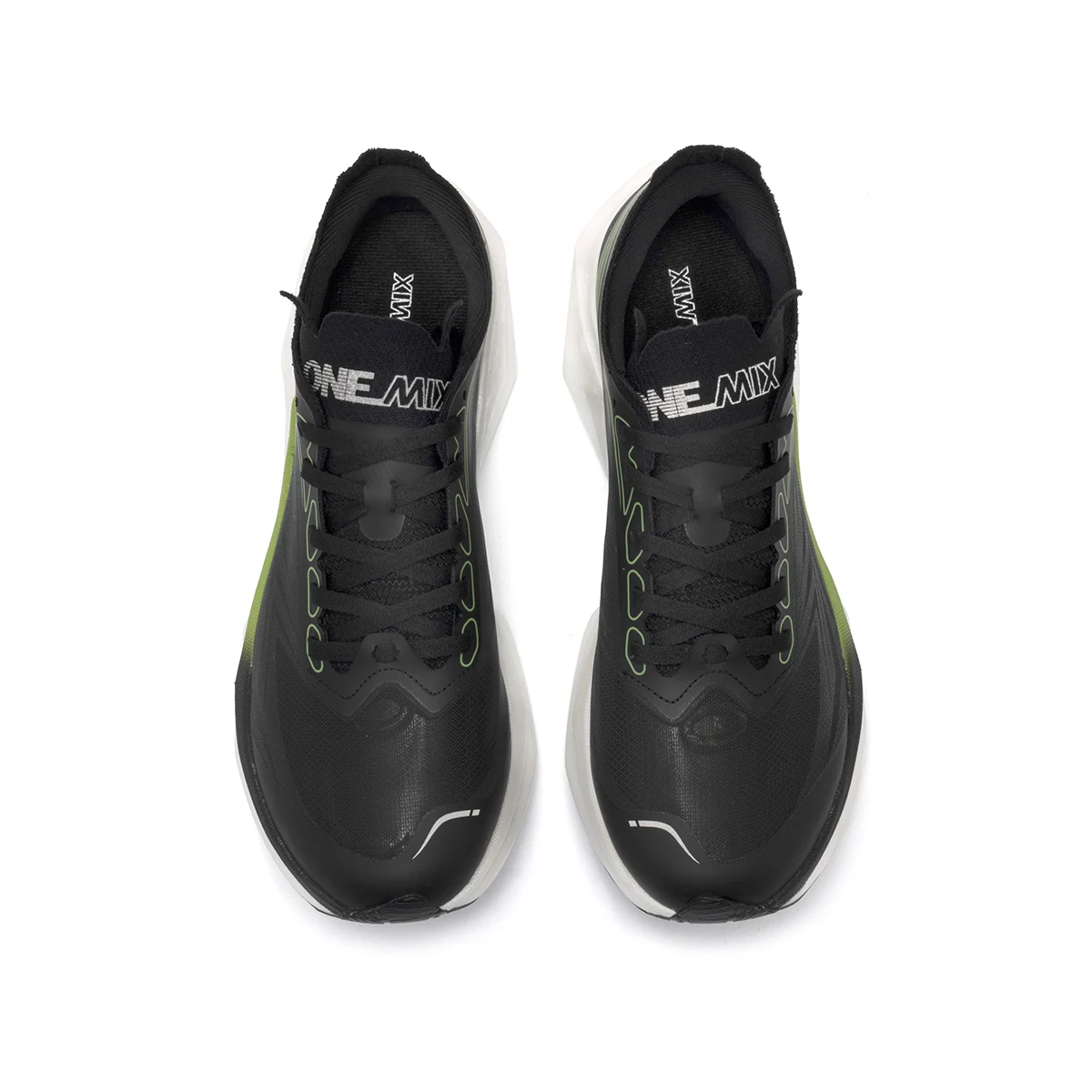 ONEMIX Running Shoes Men Women Sneakers Full Palm Carbon Board Professional Shock Absorbing Breathable Elastic Sports Shoe