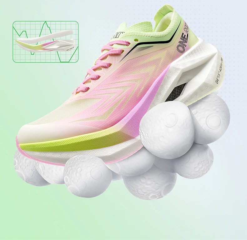 ONEMIX Running Shoes Men Women Sneakers Full Palm Carbon Board Professional Shock Absorbing Breathable Elastic Sports Shoe