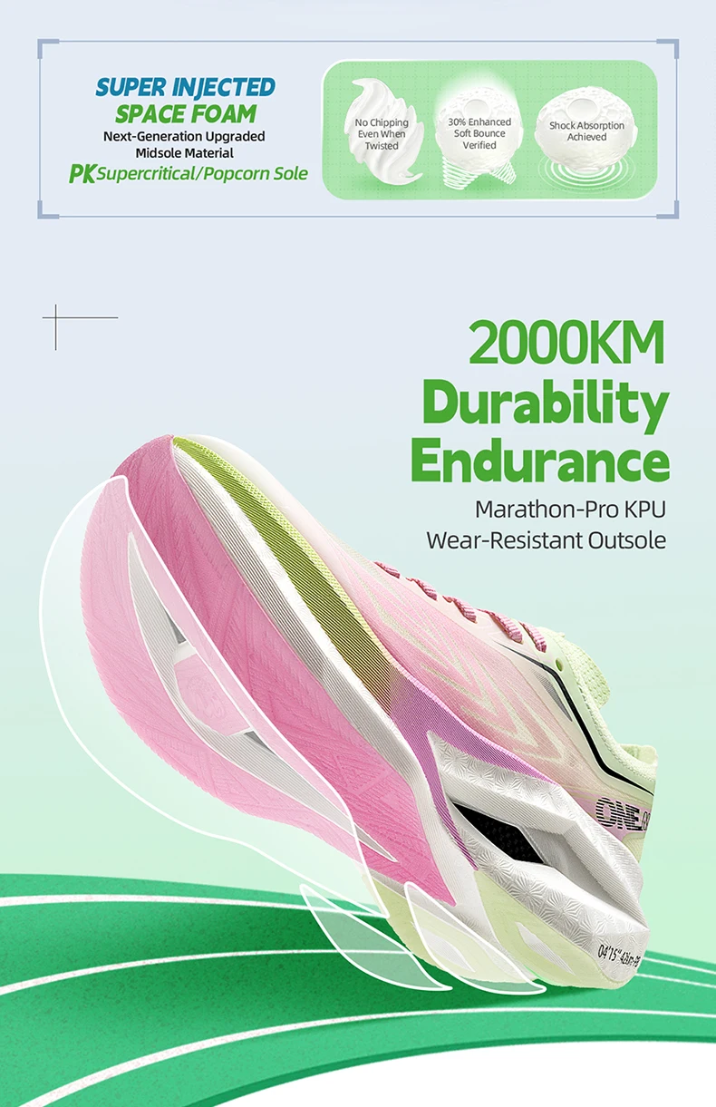 ONEMIX Running Shoes Men Women Sneakers Full Palm Carbon Board Professional Shock Absorbing Breathable Elastic Sports Shoe