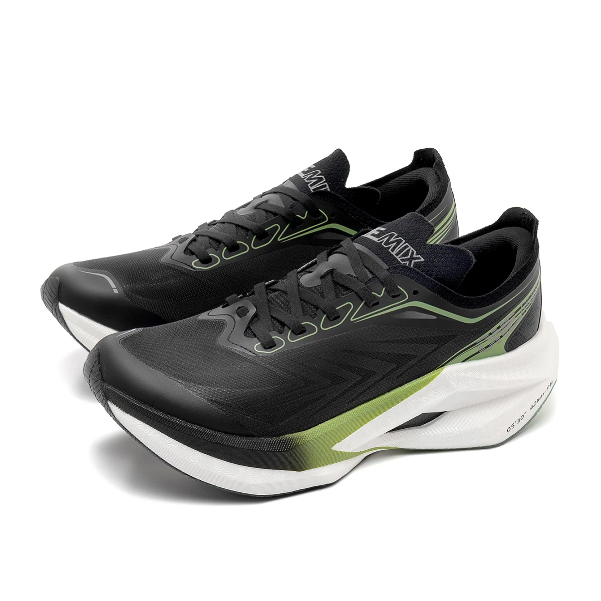 ONEMIX Running Shoes Men Women Sneakers Full Palm Carbon Board Professional Shock Absorbing Breathable Elastic Sports Shoe