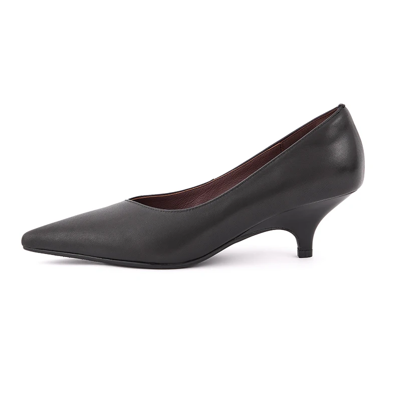 SmallHut New Trend 2026 Genuine Cow Leather Women Pumps Sexy Lady Beige Black Party Shoes Fashion Womens Pointed Toe High Heels