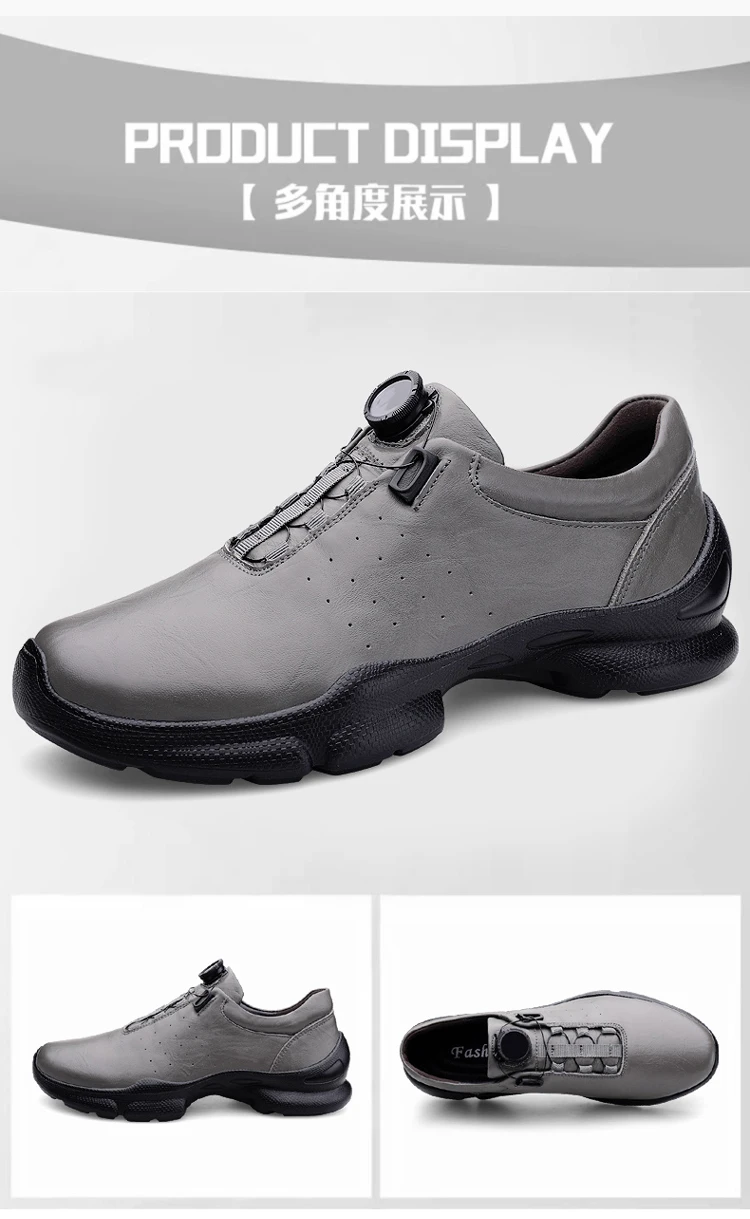 VIPOL Retro all-leather men's casual cowhide shoes, black sports shoes, top layer cowhide casual leather shoes