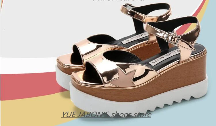 Women Casual Shoes Spring Lady Genuine Leather Casual Sneakers Running Sports Chunky Trainer Stars Breathable Platform Shoes