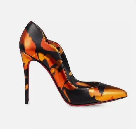 Sexy stilettos print patent leather pumps 2026 summer new in shallow high heels plus size luxury designer party shoes for women