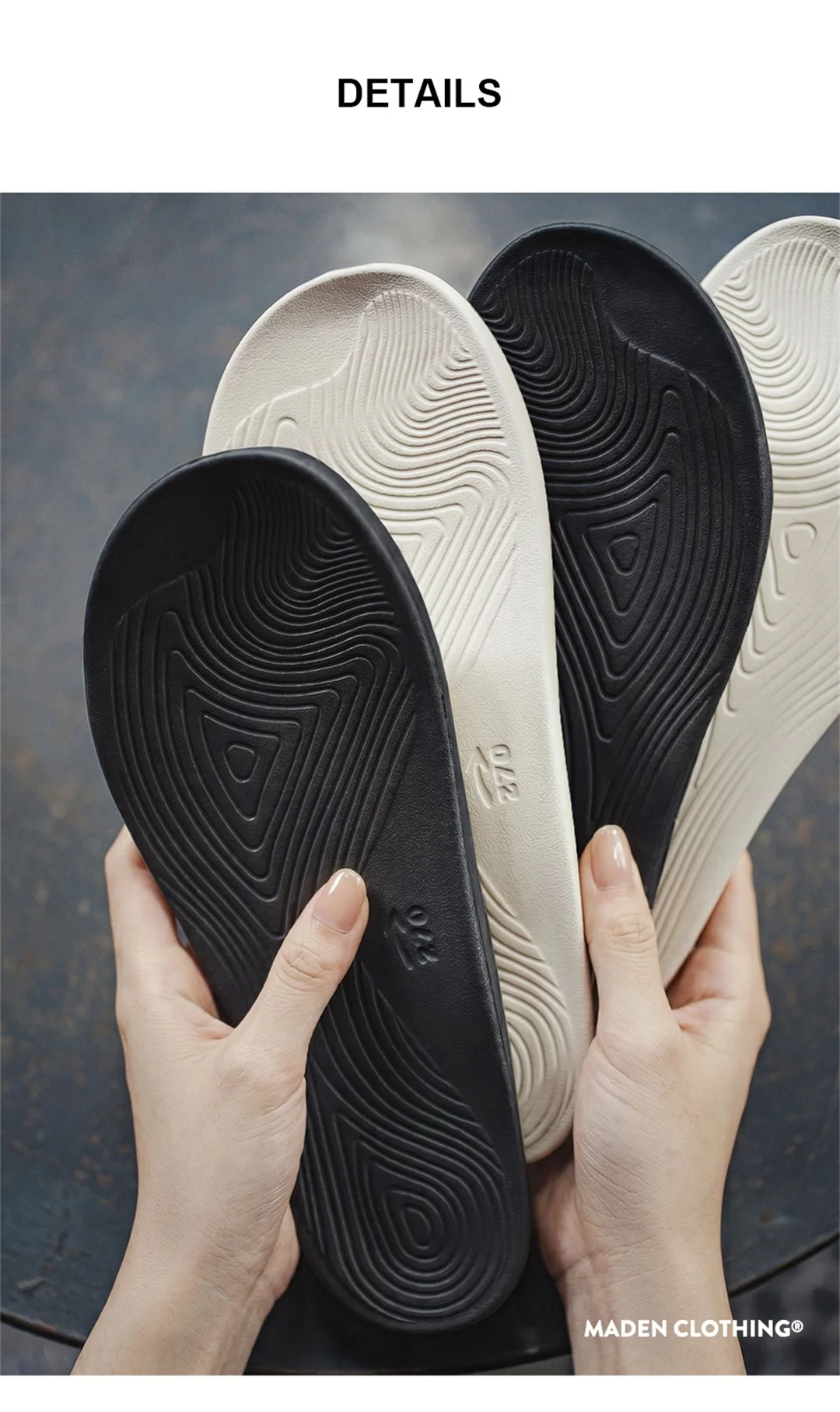 Maden Women's Sports Cloud Feel One Band Slippers Thick Sole Waterproof Outdoor Beach Couple Casual Soft Comfort Summer Slides