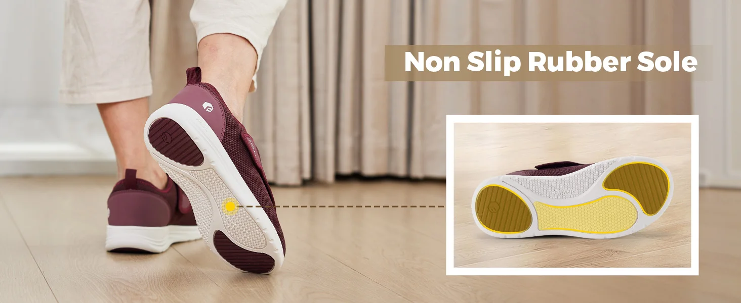 FitVille Diabetic Shoes Extra Wide Walking Shoes Elderly Bunion Orthopedics Toning Shoe Adjustable Thumb Eversion Swollen Feet