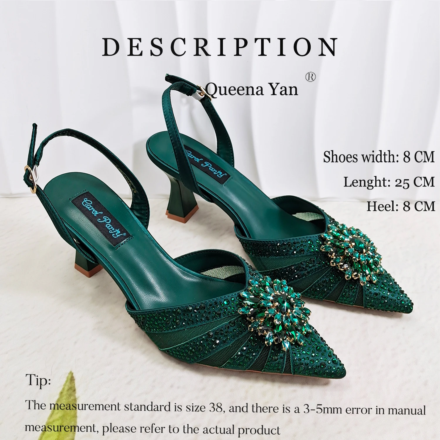 INS Elegant Mature Style Purple Color Party Wedding Pointed Toe Women High Heels and Bag Set Decorated With Colorful Rhinestone