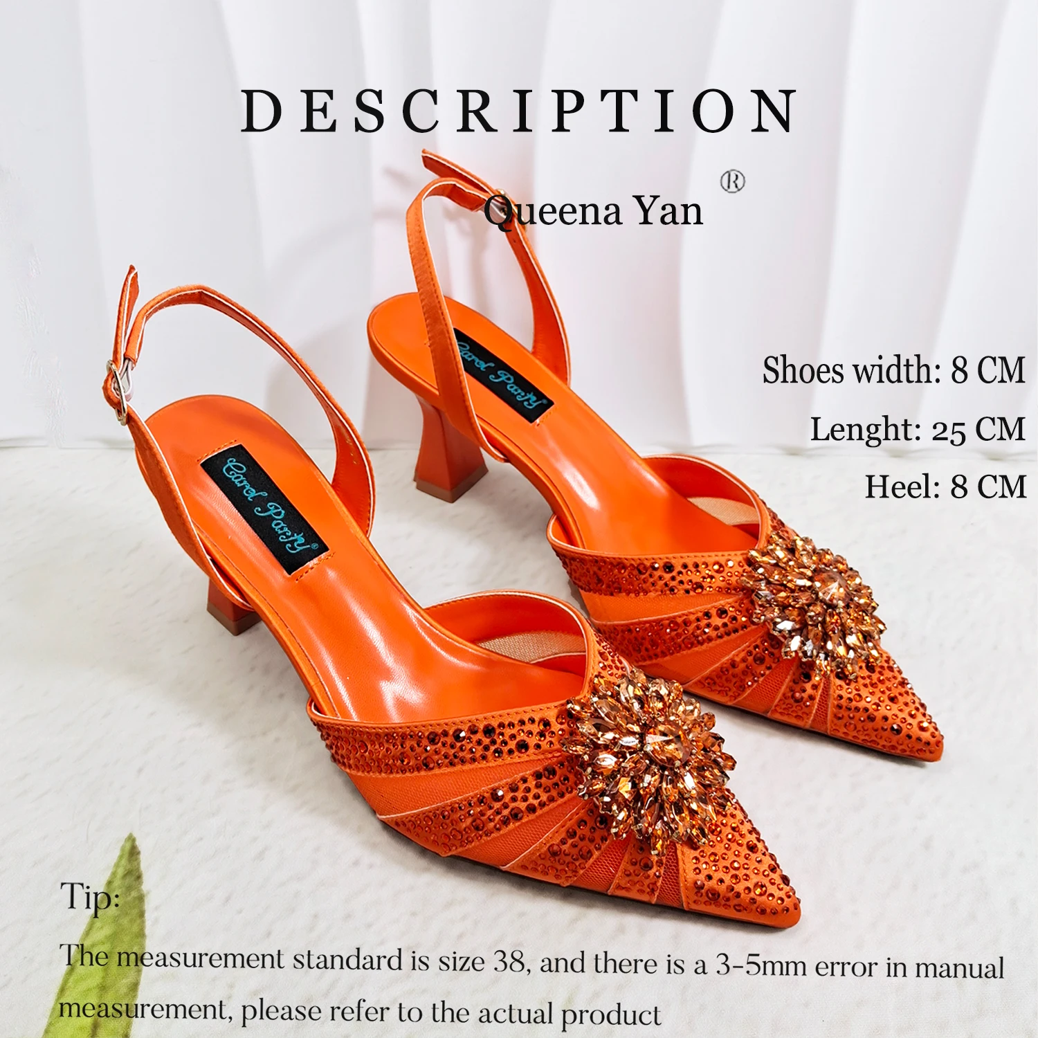 INS Elegant Mature Style Purple Color Party Wedding Pointed Toe Women High Heels and Bag Set Decorated With Colorful Rhinestone