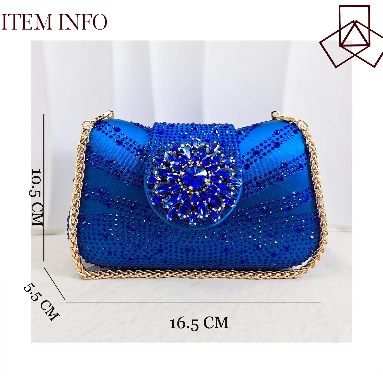 INS Elegant Mature Style Purple Color Party Wedding Pointed Toe Women High Heels and Bag Set Decorated With Colorful Rhinestone