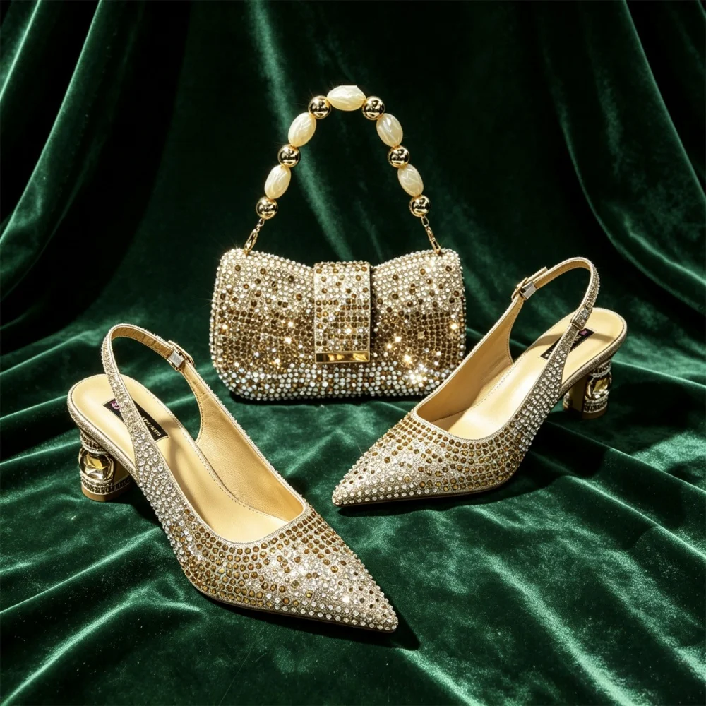 2026 New Fashionable Pointed Shoes and Bag Set – High Quality, Affordable Chic, and Oh-So-Good Looking!
