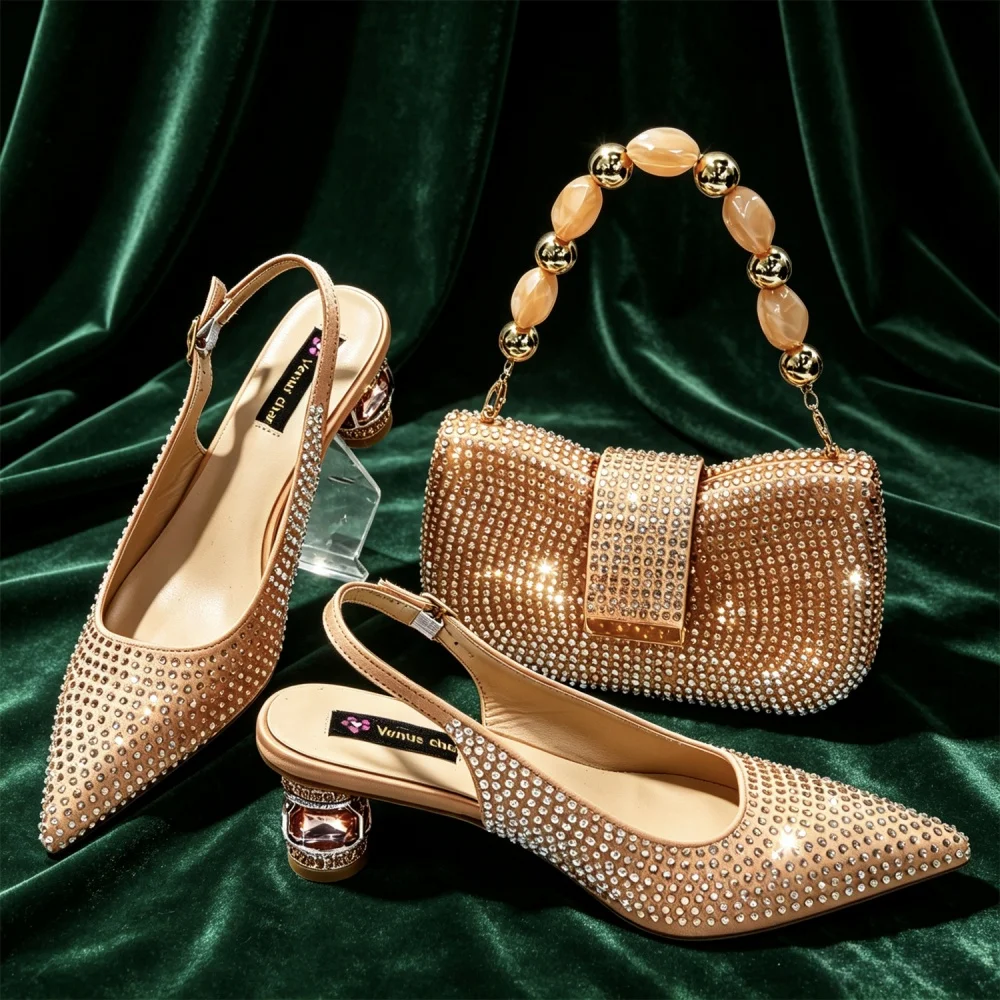 2026 New Fashionable Pointed Shoes and Bag Set – High Quality, Affordable Chic, and Oh-So-Good Looking!