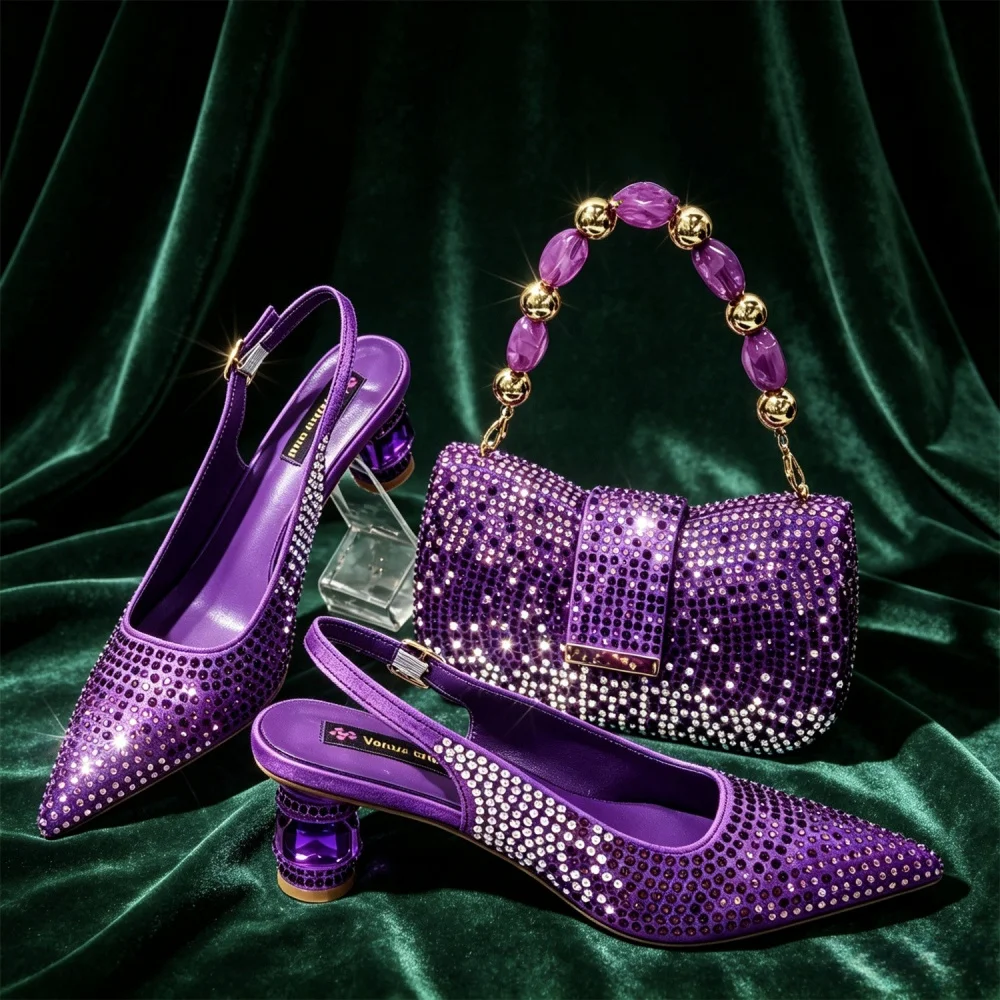2026 New Fashionable Pointed Shoes and Bag Set – High Quality, Affordable Chic, and Oh-So-Good Looking!