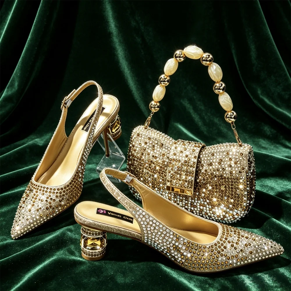 2026 New Fashionable Pointed Shoes and Bag Set – High Quality, Affordable Chic, and Oh-So-Good Looking!