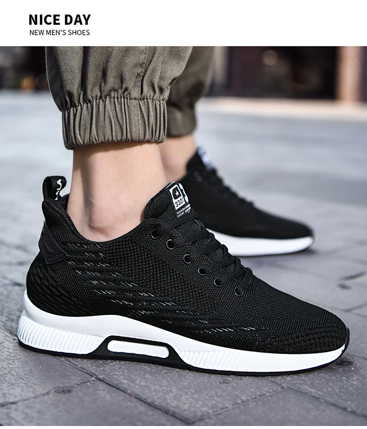 New Sneakers Man Elevator Shoes Height Increase Shoes for Men Insoles 8CM Mesh Breathable Sports Heightening Footwear Tall Shoes