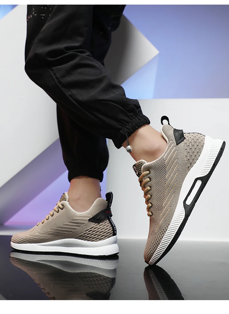 New Sneakers Man Elevator Shoes Height Increase Shoes for Men Insoles 8CM Mesh Breathable Sports Heightening Footwear Tall Shoes