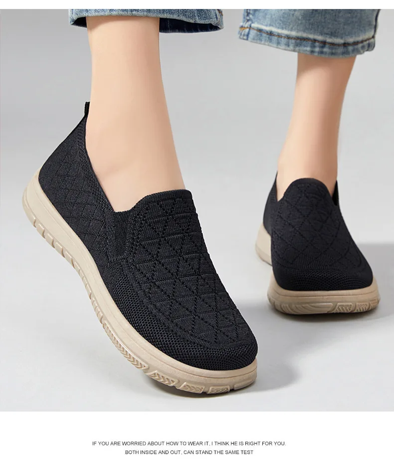 Women's Spring New Shoes One Step Stepping Cloth Shoe Shallow Mouth Flat Shoe Soft Soled Comfortable and Versatile Women's Shoes