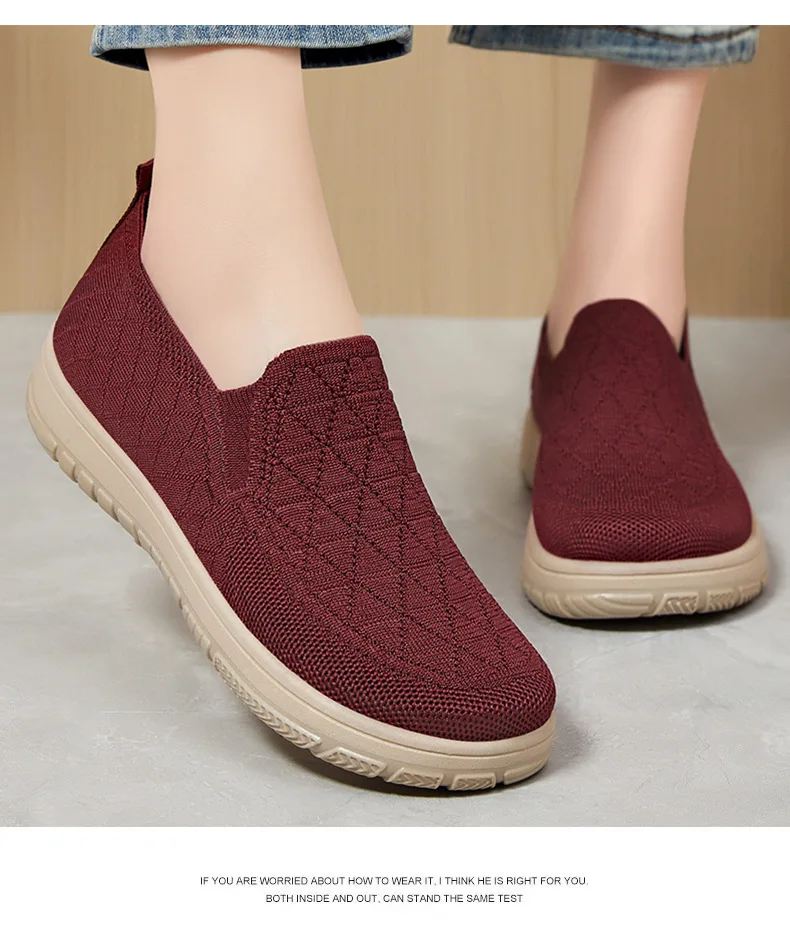 Women's Spring New Shoes One Step Stepping Cloth Shoe Shallow Mouth Flat Shoe Soft Soled Comfortable and Versatile Women's Shoes