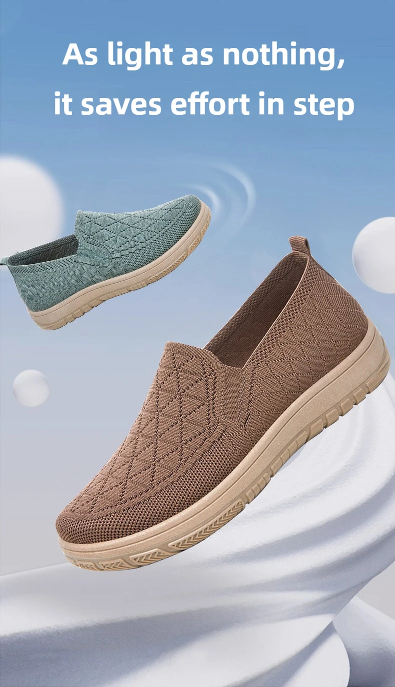 Women's Spring New Shoes One Step Stepping Cloth Shoe Shallow Mouth Flat Shoe Soft Soled Comfortable and Versatile Women's Shoes