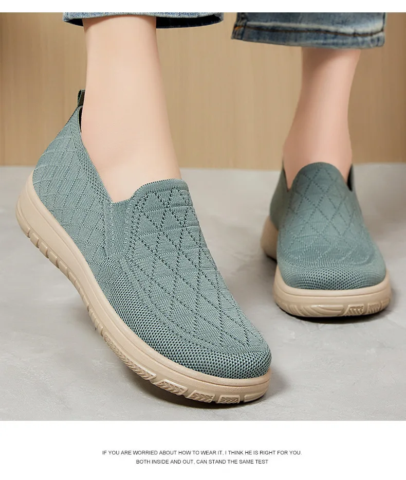 Women's Spring New Shoes One Step Stepping Cloth Shoe Shallow Mouth Flat Shoe Soft Soled Comfortable and Versatile Women's Shoes