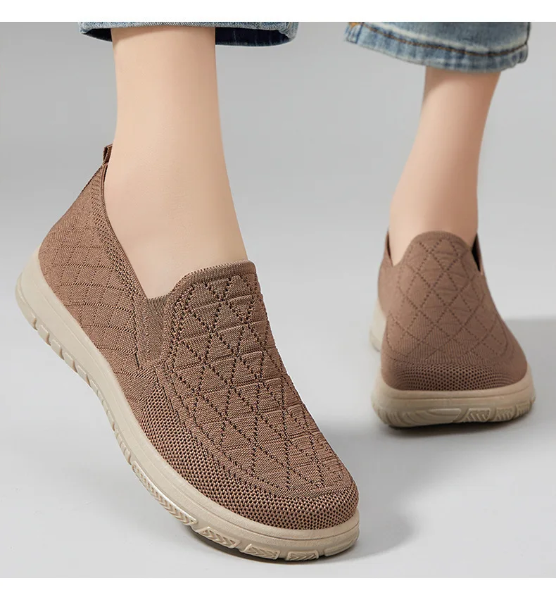 Women's Spring New Shoes One Step Stepping Cloth Shoe Shallow Mouth Flat Shoe Soft Soled Comfortable and Versatile Women's Shoes