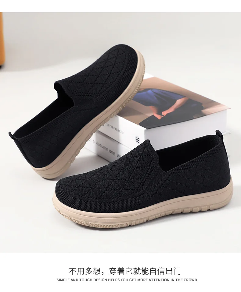 Women's Spring New Shoes One Step Stepping Cloth Shoe Shallow Mouth Flat Shoe Soft Soled Comfortable and Versatile Women's Shoes