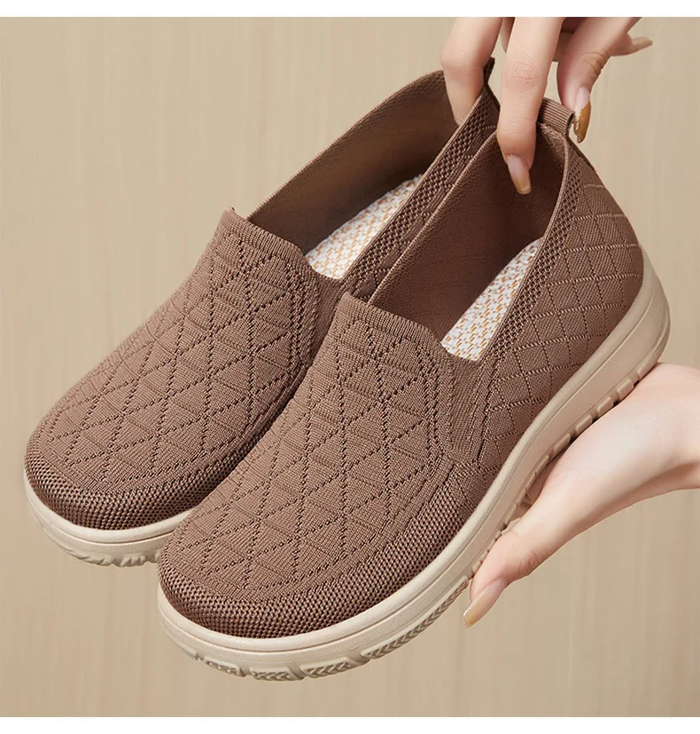 Women's Spring New Shoes One Step Stepping Cloth Shoe Shallow Mouth Flat Shoe Soft Soled Comfortable and Versatile Women's Shoes