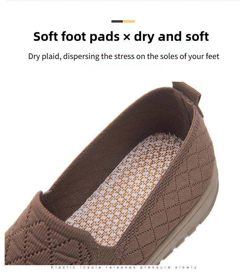 Women's Spring New Shoes One Step Stepping Cloth Shoe Shallow Mouth Flat Shoe Soft Soled Comfortable and Versatile Women's Shoes
