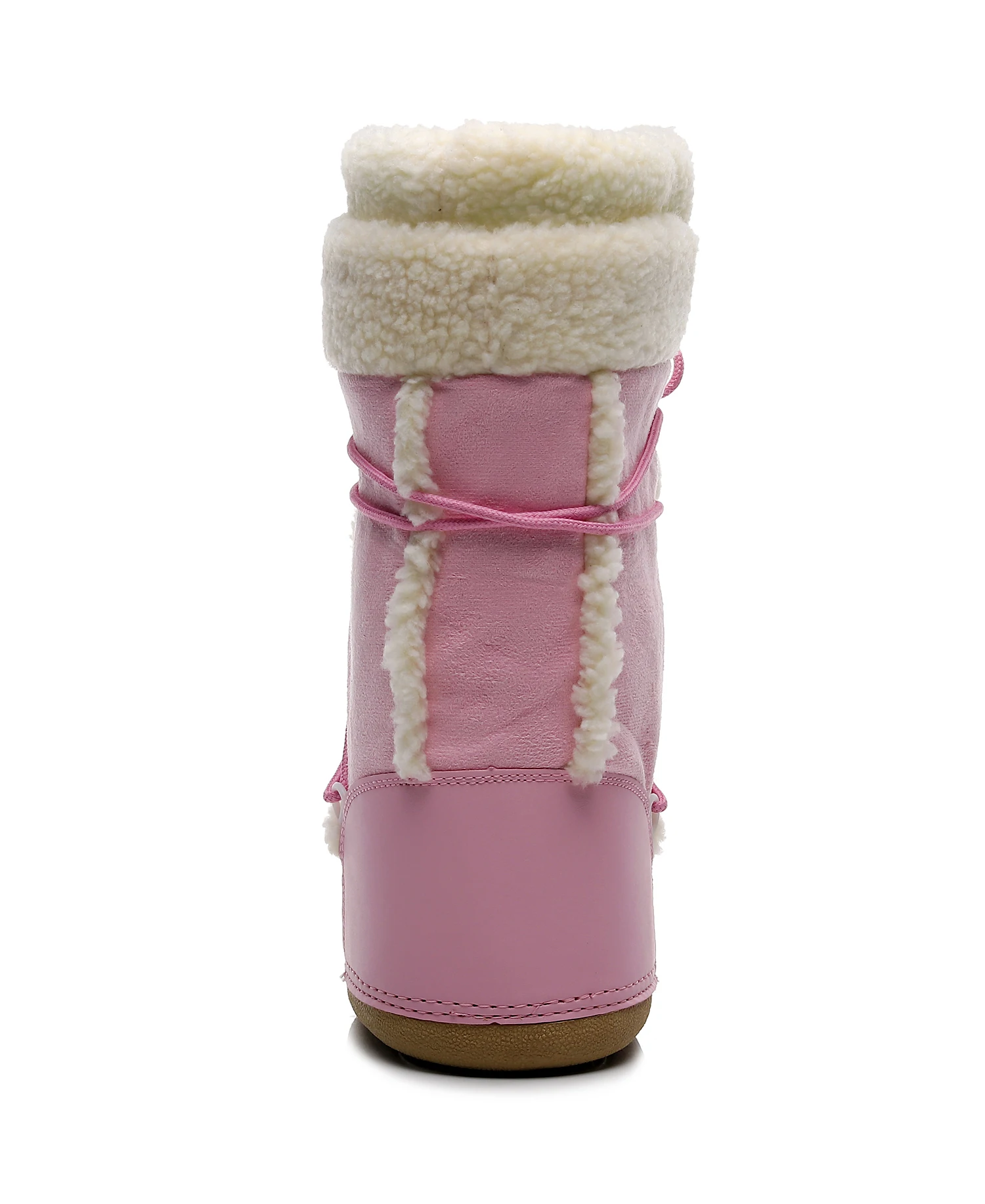 Pink Women Snow Boots Winter Female Boots Thick Outdoor Waterproof Non-slip Mid-calf Boots Fashion Warm Fur Woman Winter Shoes