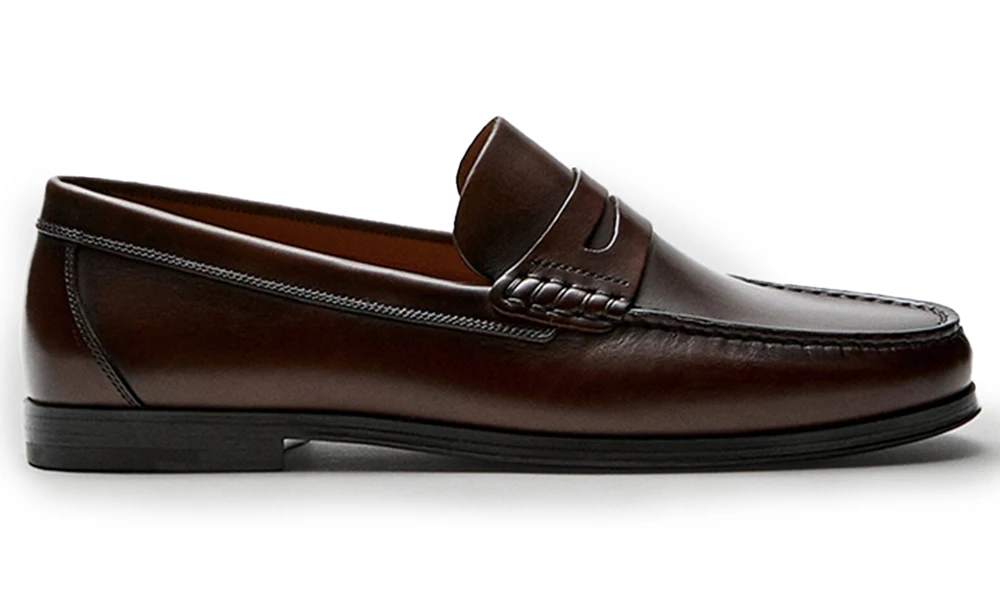 Vintage Calf Leather Loafers Breathable Slip on Moccasins Driving Designer Casual Cowhide Shoes for Men