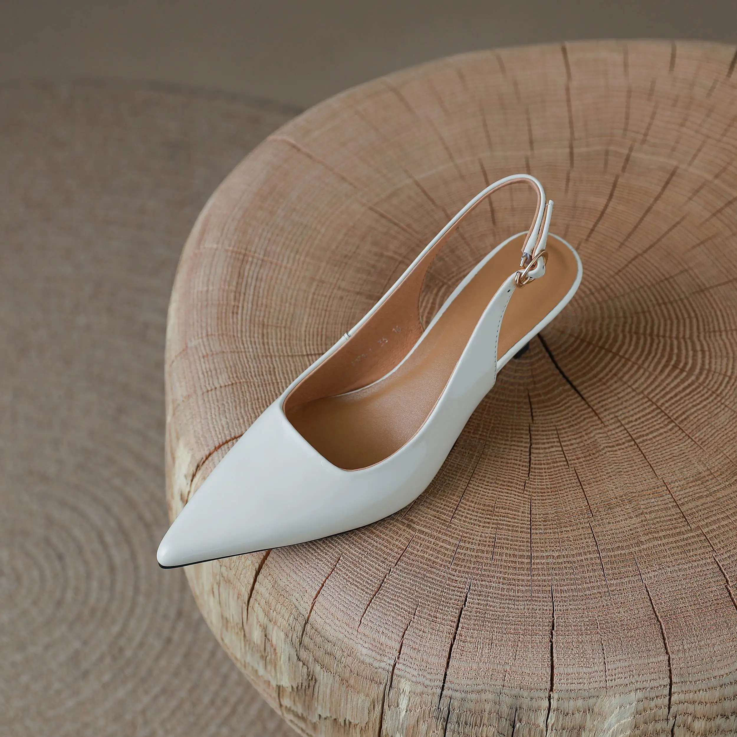 Krazing Pot Genuine Leather Snake Patterns Big Size 42 High Heels Pointed Toe Summer Shoes Slingback Buckle Straps Women Pumps