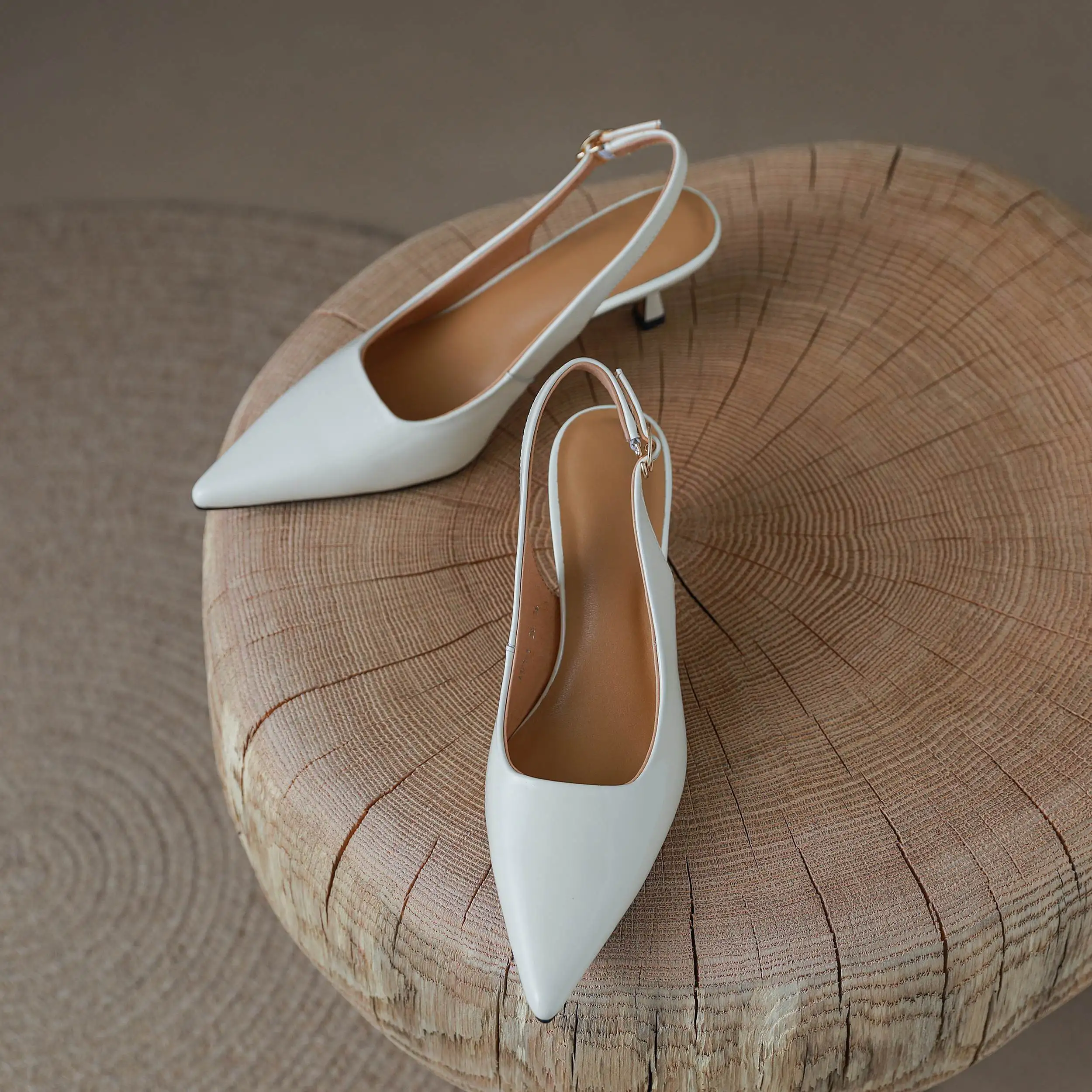 Krazing Pot Genuine Leather Snake Patterns Big Size 42 High Heels Pointed Toe Summer Shoes Slingback Buckle Straps Women Pumps