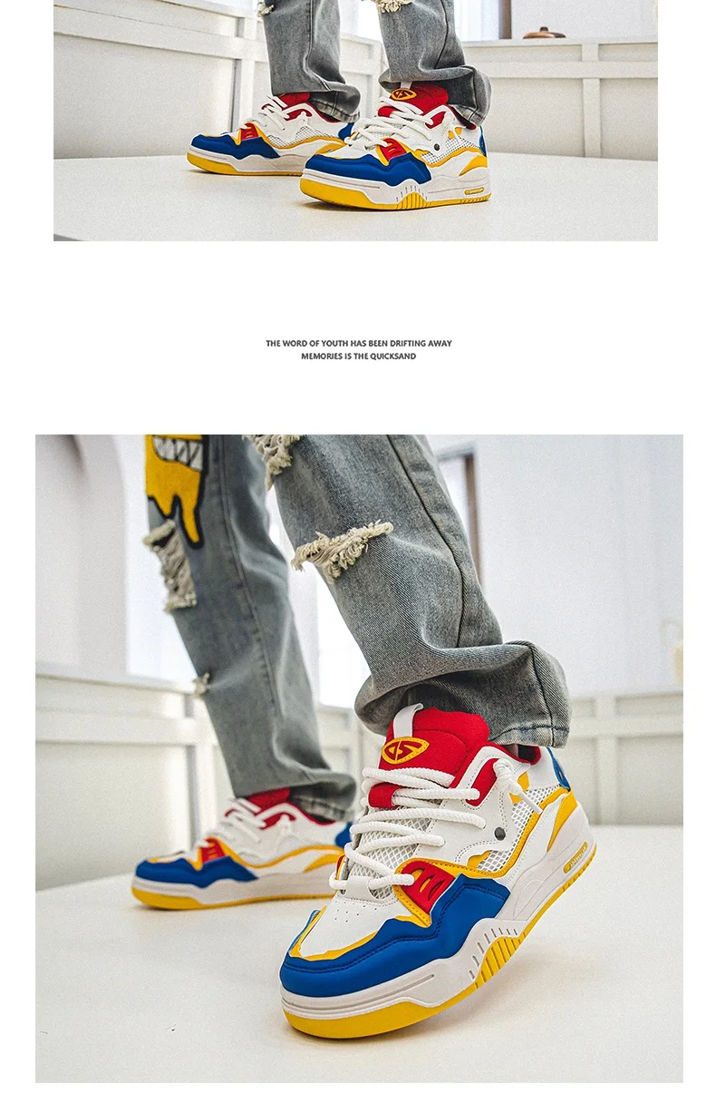 Breathable Men's Shoes, Casual Skate Shoes, Sports Shoes, Daily Fitness Training, Outdoor Hiking, Street Walking. Unisex, Suitab