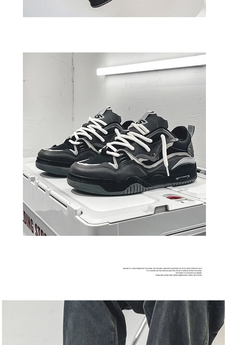 Breathable Men's Shoes, Casual Skate Shoes, Sports Shoes, Daily Fitness Training, Outdoor Hiking, Street Walking. Unisex, Suitab