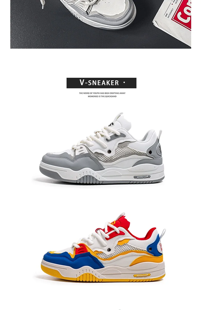 Breathable Men's Shoes, Casual Skate Shoes, Sports Shoes, Daily Fitness Training, Outdoor Hiking, Street Walking. Unisex, Suitab