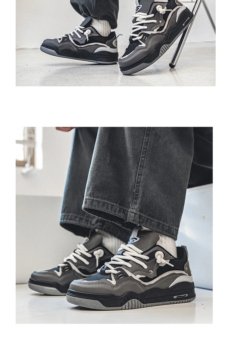 Breathable Men's Shoes, Casual Skate Shoes, Sports Shoes, Daily Fitness Training, Outdoor Hiking, Street Walking. Unisex, Suitab