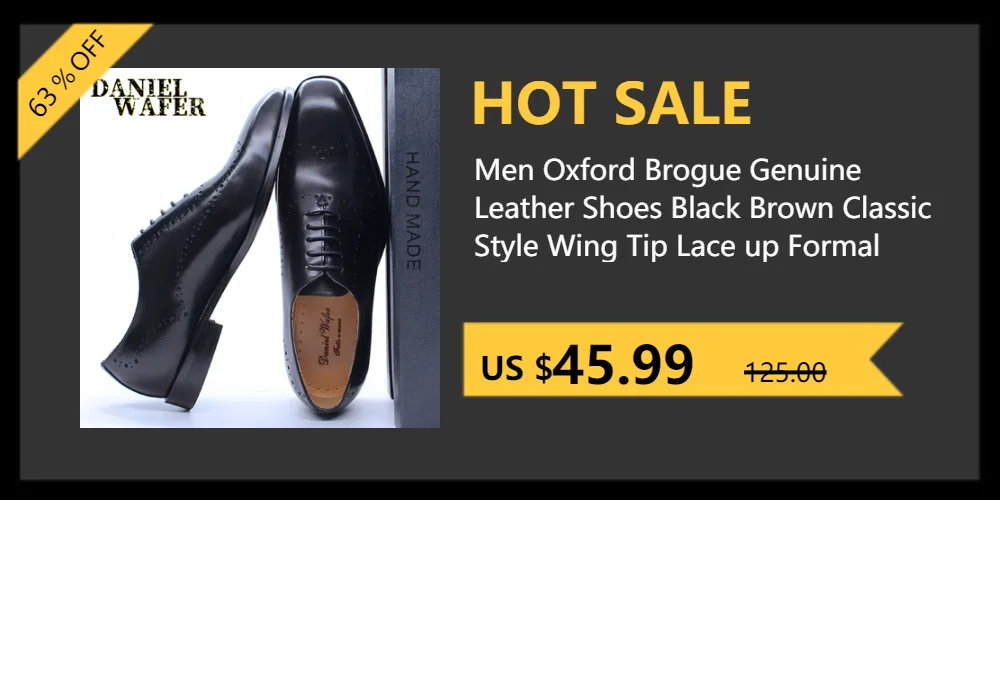 Genuine Leather Oxford Dress Shoes Men Lace Up Cap Toe Office Wedding Shoes Black Brown Brogue Pointed Oxfords Formal Shoes Men