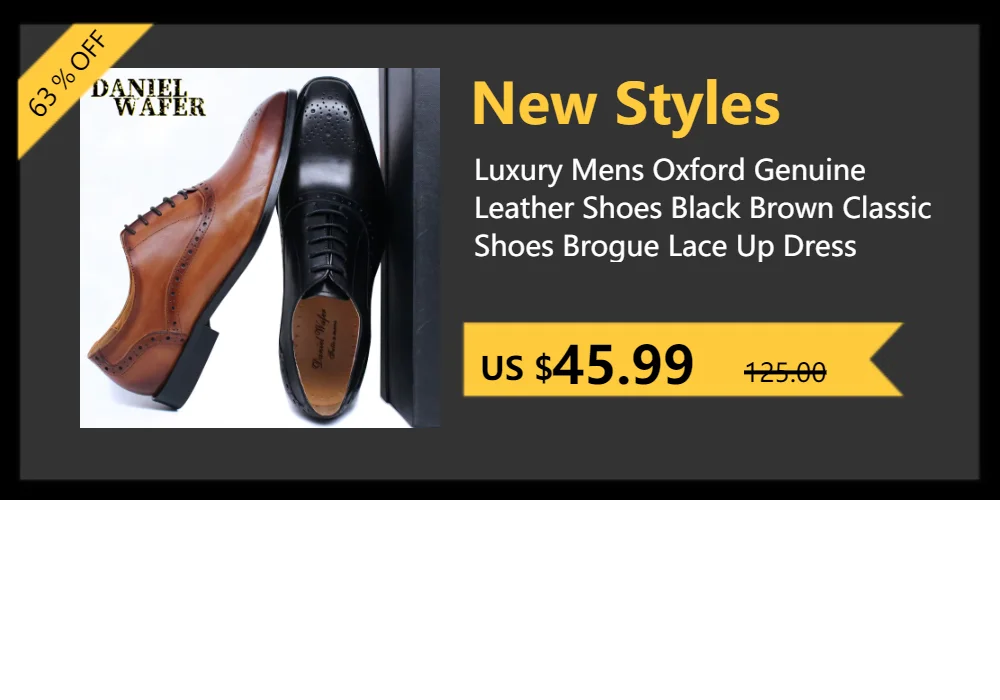 Genuine Leather Oxford Dress Shoes Men Lace Up Cap Toe Office Wedding Shoes Black Brown Brogue Pointed Oxfords Formal Shoes Men