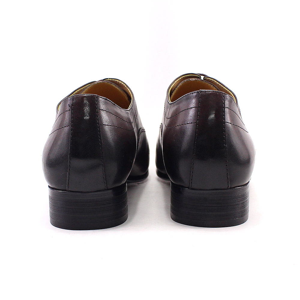 Genuine Leather Oxford Dress Shoes Men Lace Up Cap Toe Office Wedding Shoes Black Brown Brogue Pointed Oxfords Formal Shoes Men