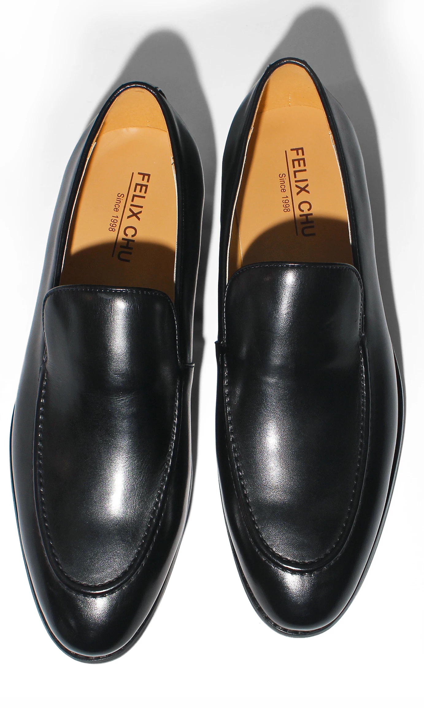 Handmade Genuine Leather Men's Loafers Pointed Toe Fashion Shoes for Social Formal Wedding Dress Pure Style