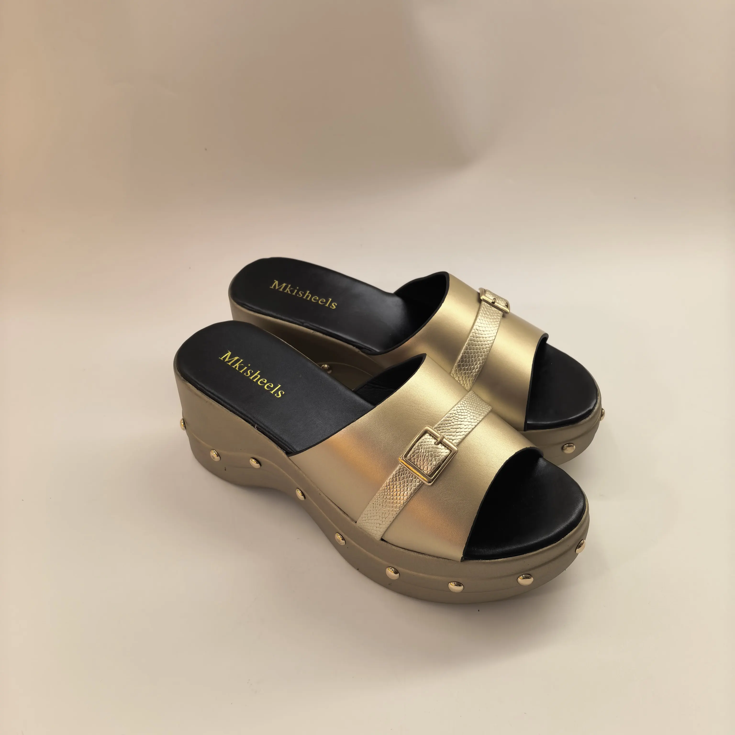 High Quality High Heels Summer New Fashion Slippers For Ladies Women Platform Sandals Party Slipper Comfortable Shoes F6-304-2