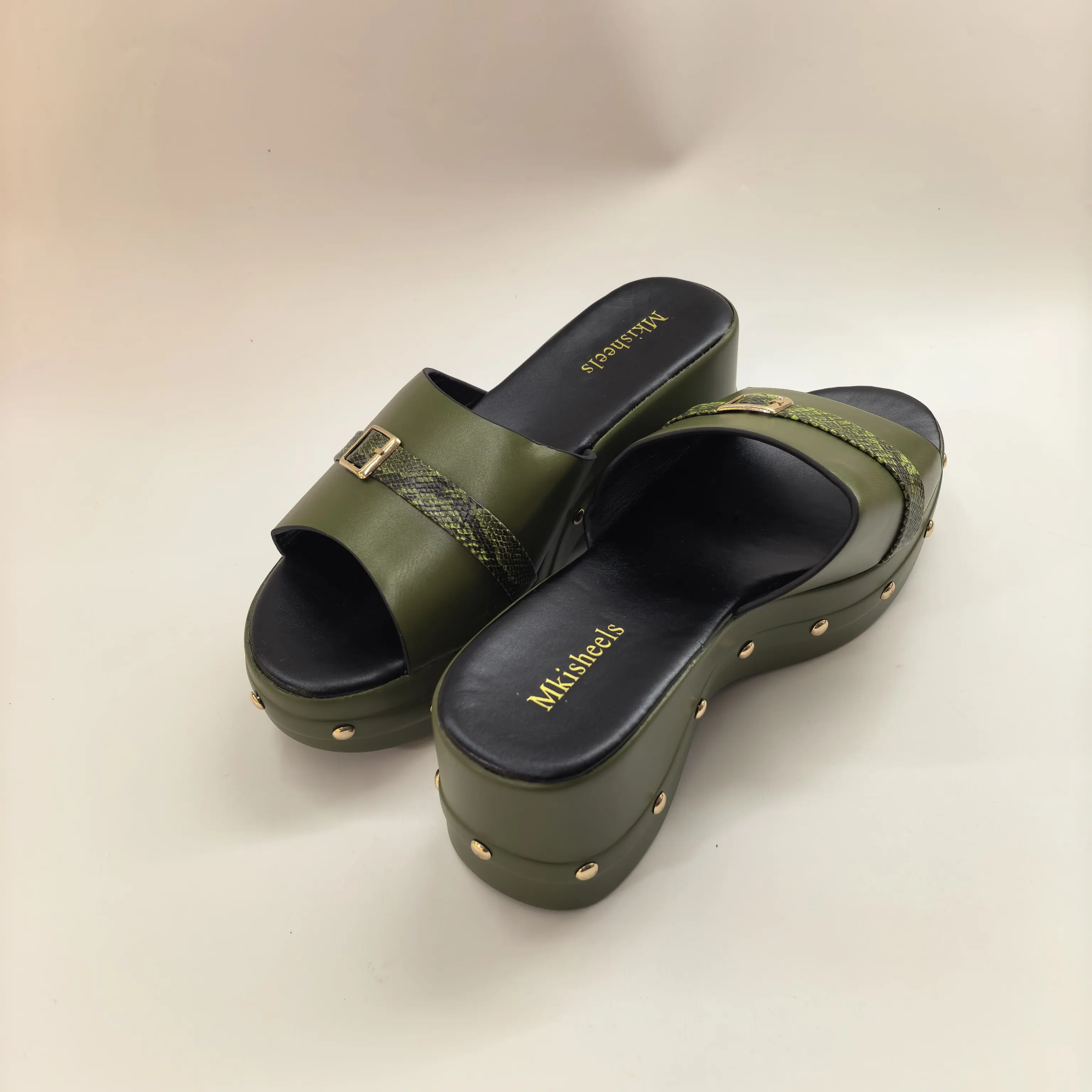 High Quality High Heels Summer New Fashion Slippers For Ladies Women Platform Sandals Party Slipper Comfortable Shoes F6-304-2