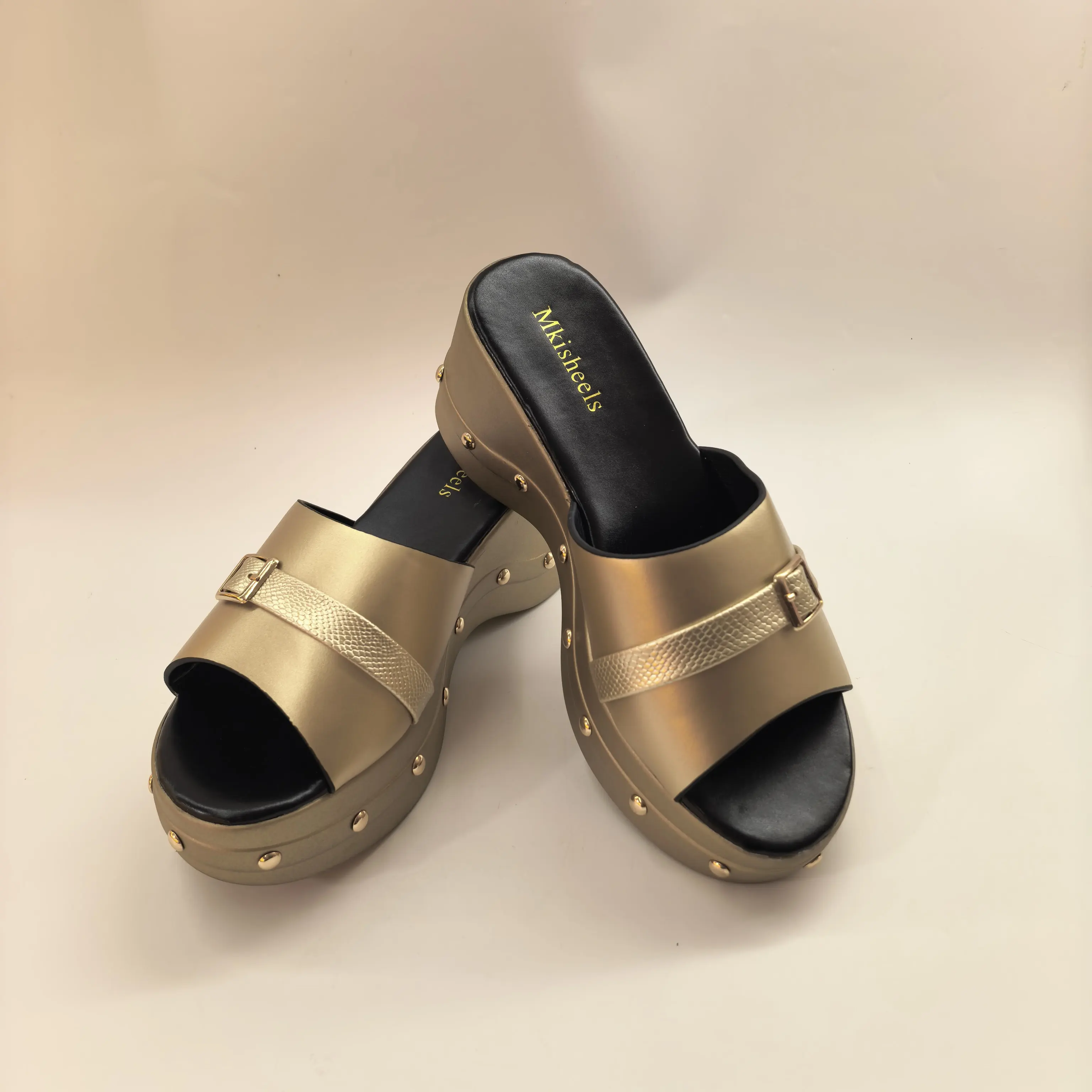 High Quality High Heels Summer New Fashion Slippers For Ladies Women Platform Sandals Party Slipper Comfortable Shoes F6-304-2